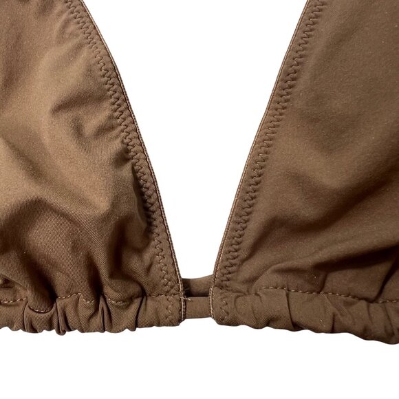 SKIMS Micro Cording String Triangle Bralette Sienna Extra Large - Picture 5 of 10